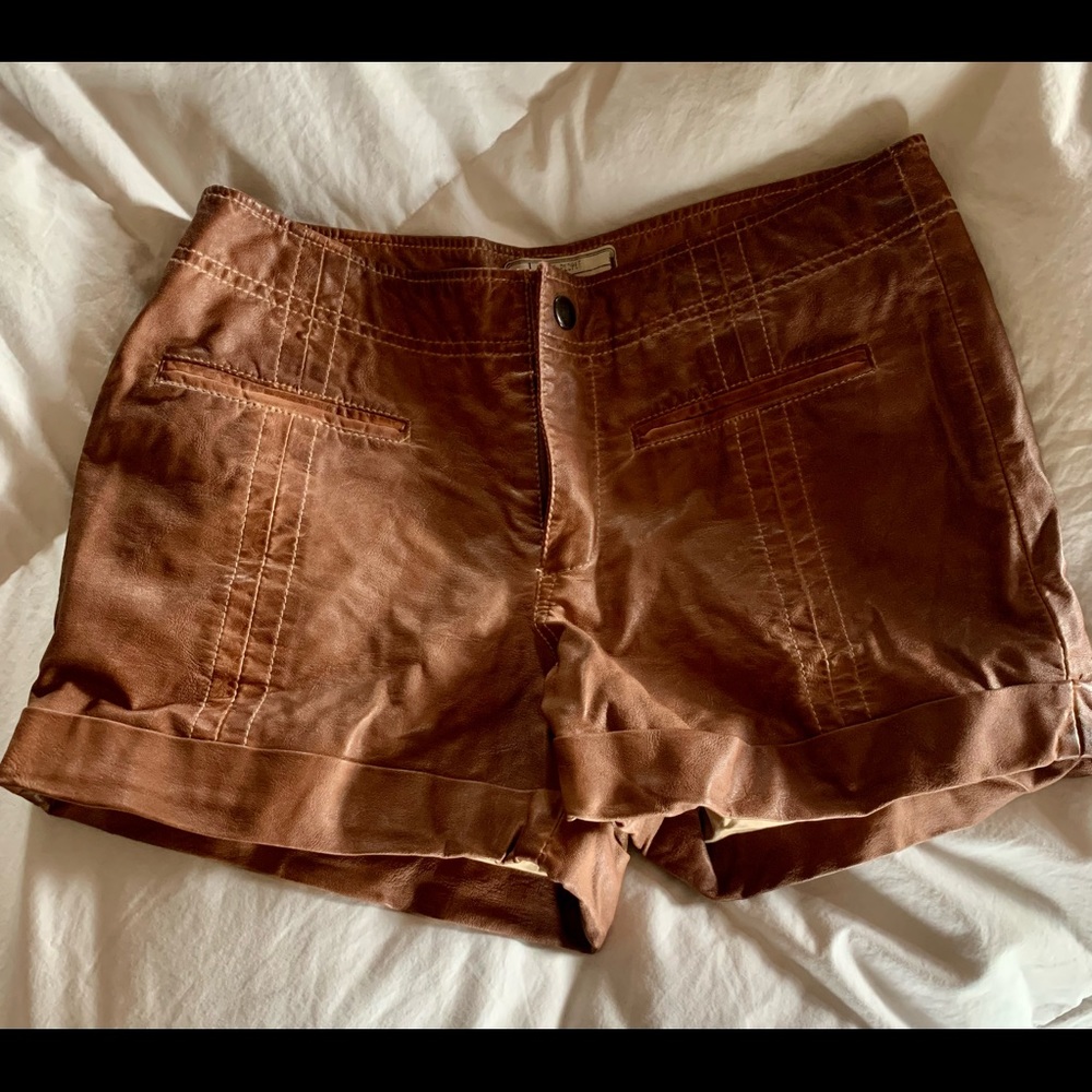 FREE PEOPLE-Faux leather shorts. Never worn!